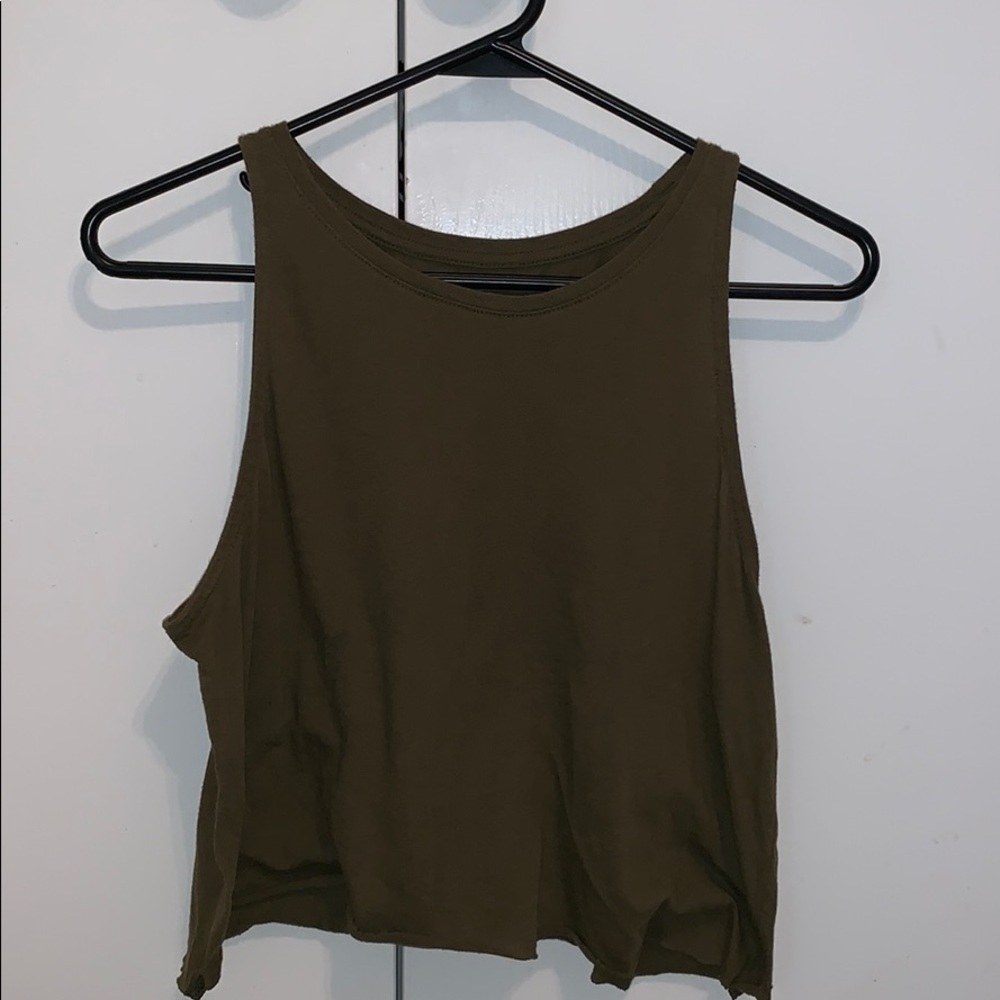 Old navy army green crop top.